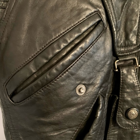 Black leather jacket for men - Picture 6 of 9